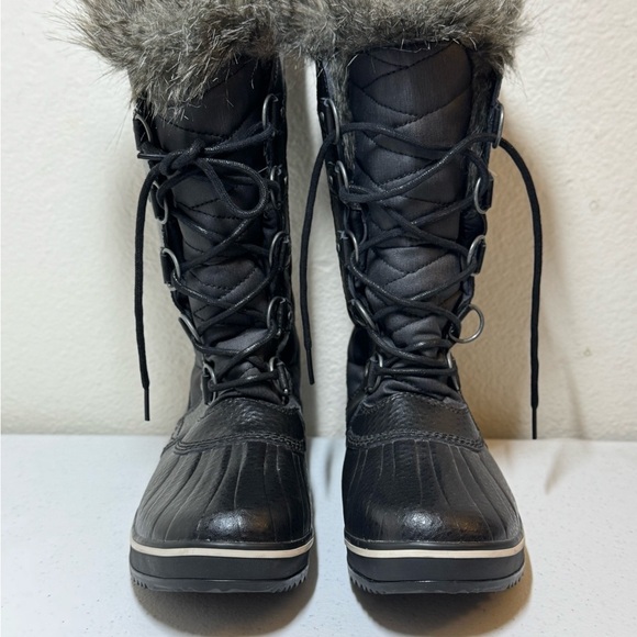 Sorel Tofino II Women’s Waterproof Black Winter Lined Faux Fur Boots Size 10 EUC - Picture 2 of 6